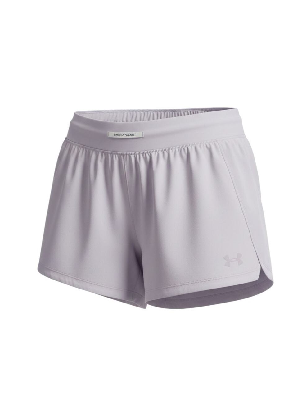 NWT Womens Under Armour Speedpocket Performance Shorts Lavendar XL